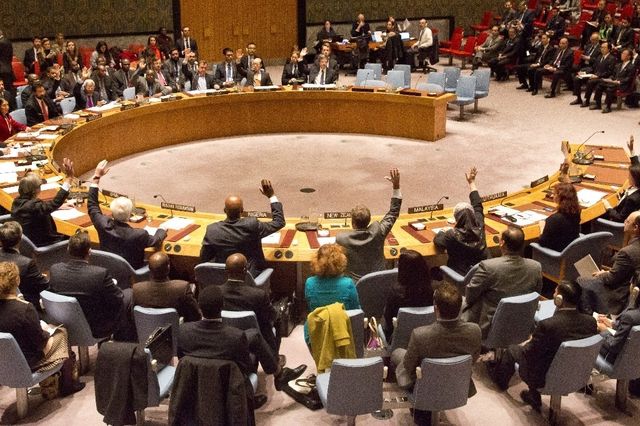 Le Conseil de sécurité, au moment du vote.
