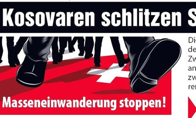 Umstritten: Inserat zur SVP-Initiative «Masseneinwanderung stoppen». (Screenshot: svp.ch)