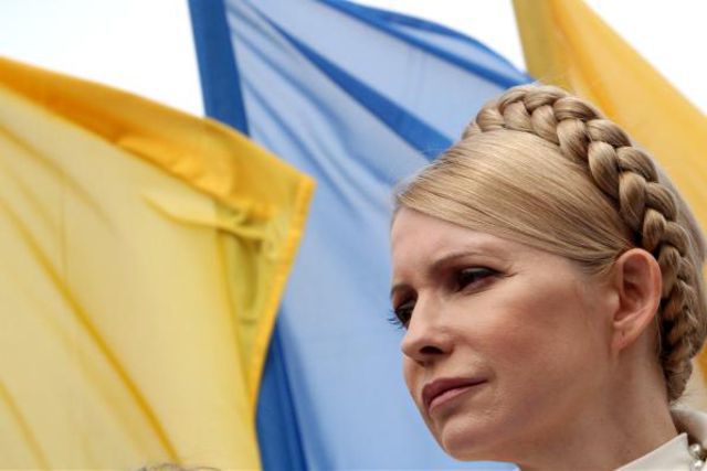 Soll Steuergelder missbraucht haben: Julia Timoschenko im April in Kiew.
