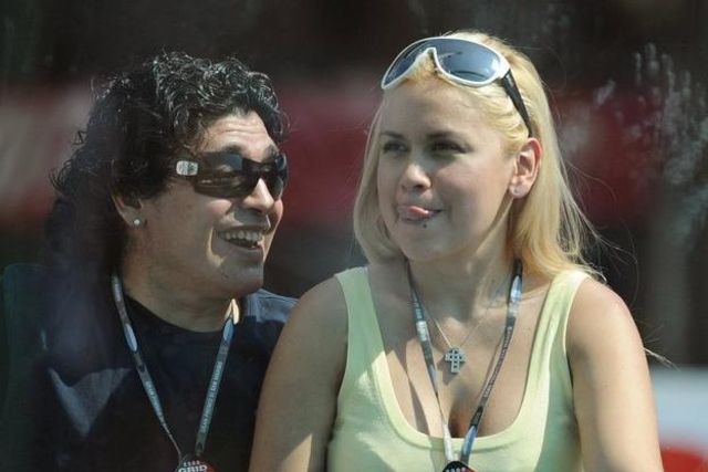 Diego Maradona couple