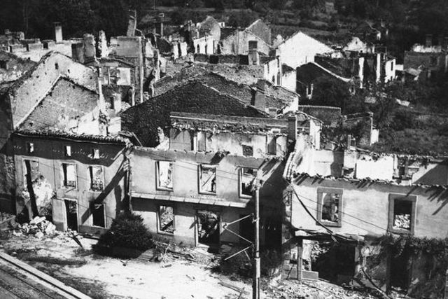 Oradour-sur-Glane en 1953.