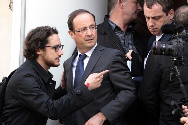 Unangenehm: Thomas Hollande (links) echauffiert sich über Valérie Trierweiler, die Partnerin seines Vaters. (Archivbild) 