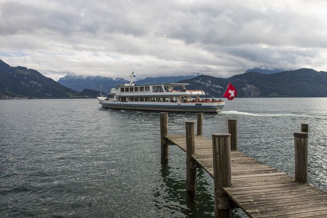 Das Swiss Media Forum wurde aus Sicherheitsgründen auf ein Schiff verlegt: Ein Boot auf dem Vierwaldstättersee (Archiv).