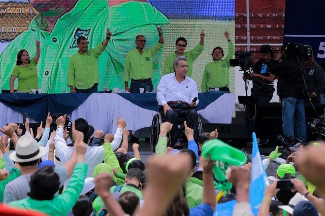 Lenin Moreno a annoncé sa candidature à la succession de Rafael Correa. (Samedi 1er octobre 2016)