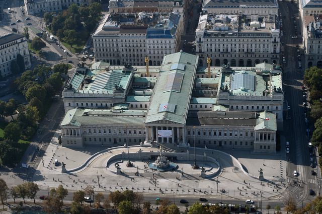 Le Parlement autrichien dans la capitale viennoise.