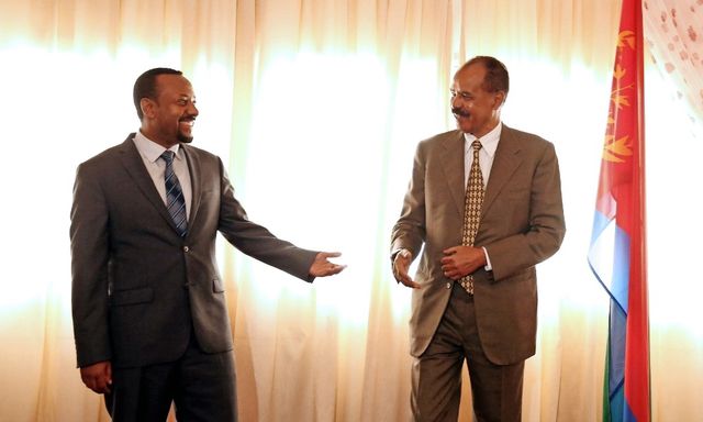 New friends: Ethiopian Prime Minister Abiy Ahmed (l.) And Eritrean President Isayas Afewerki.  Photo: Tiksa Negeri (Reuters)